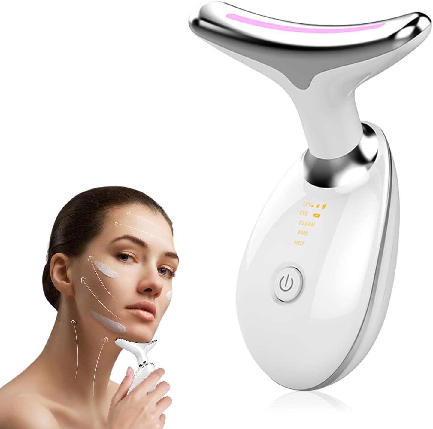 3-Color LED Face & Neck Sculpting Massager