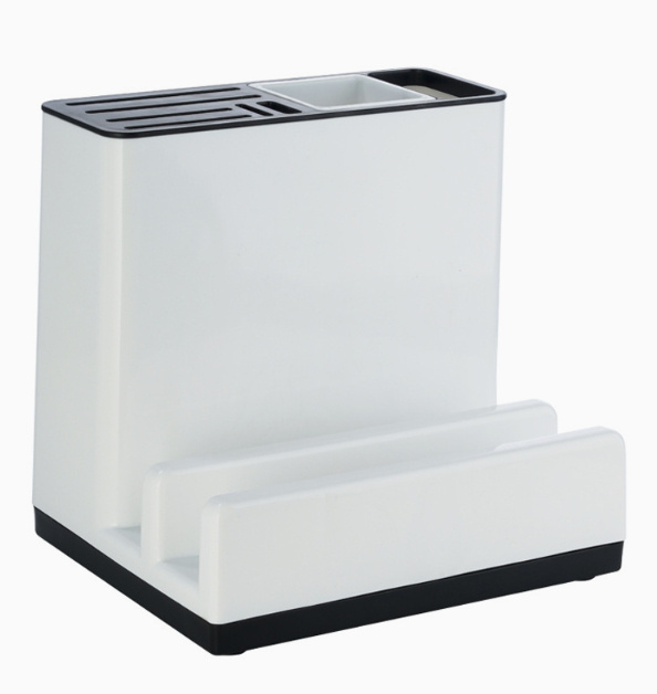 Kitchen Knife Storage Rack – Plastic Tableware & Utensil Organizer Holder for Cabinet & Countertop - Image 2