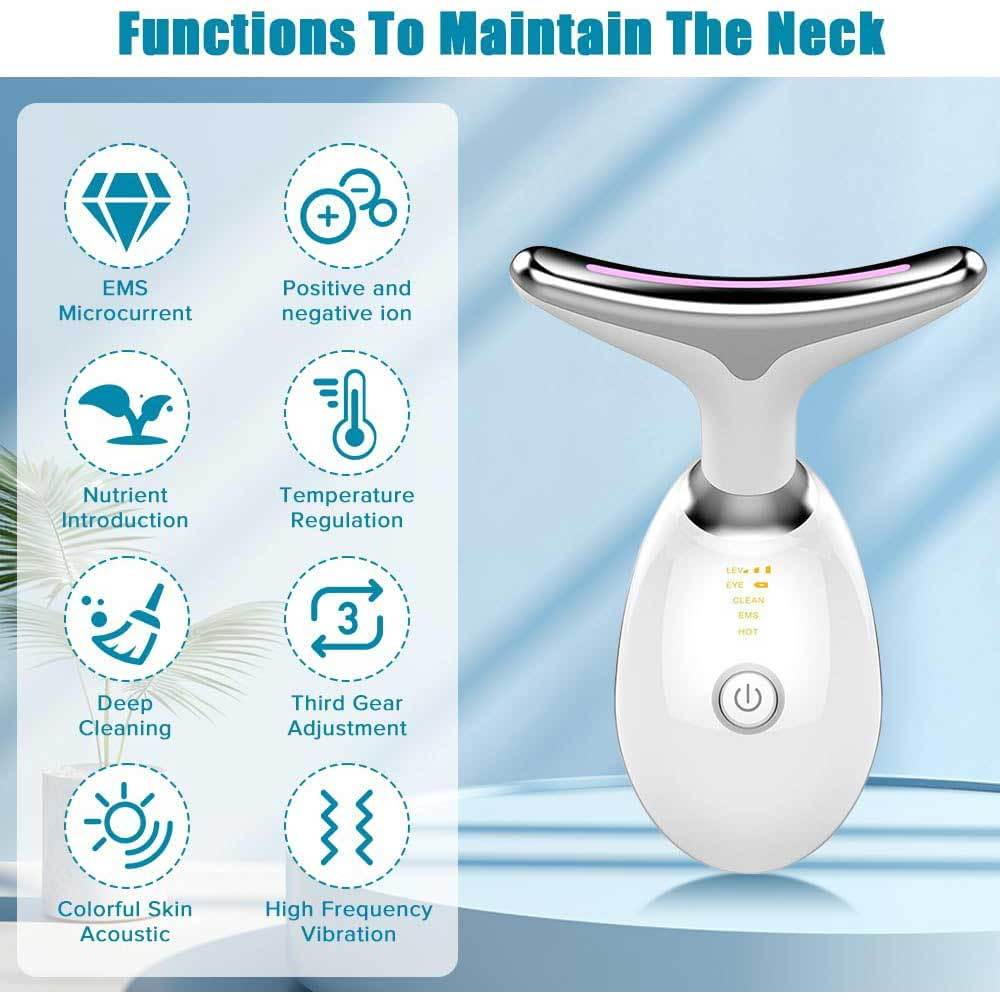 3-Color LED Face & Neck Sculpting Massager - Image 9
