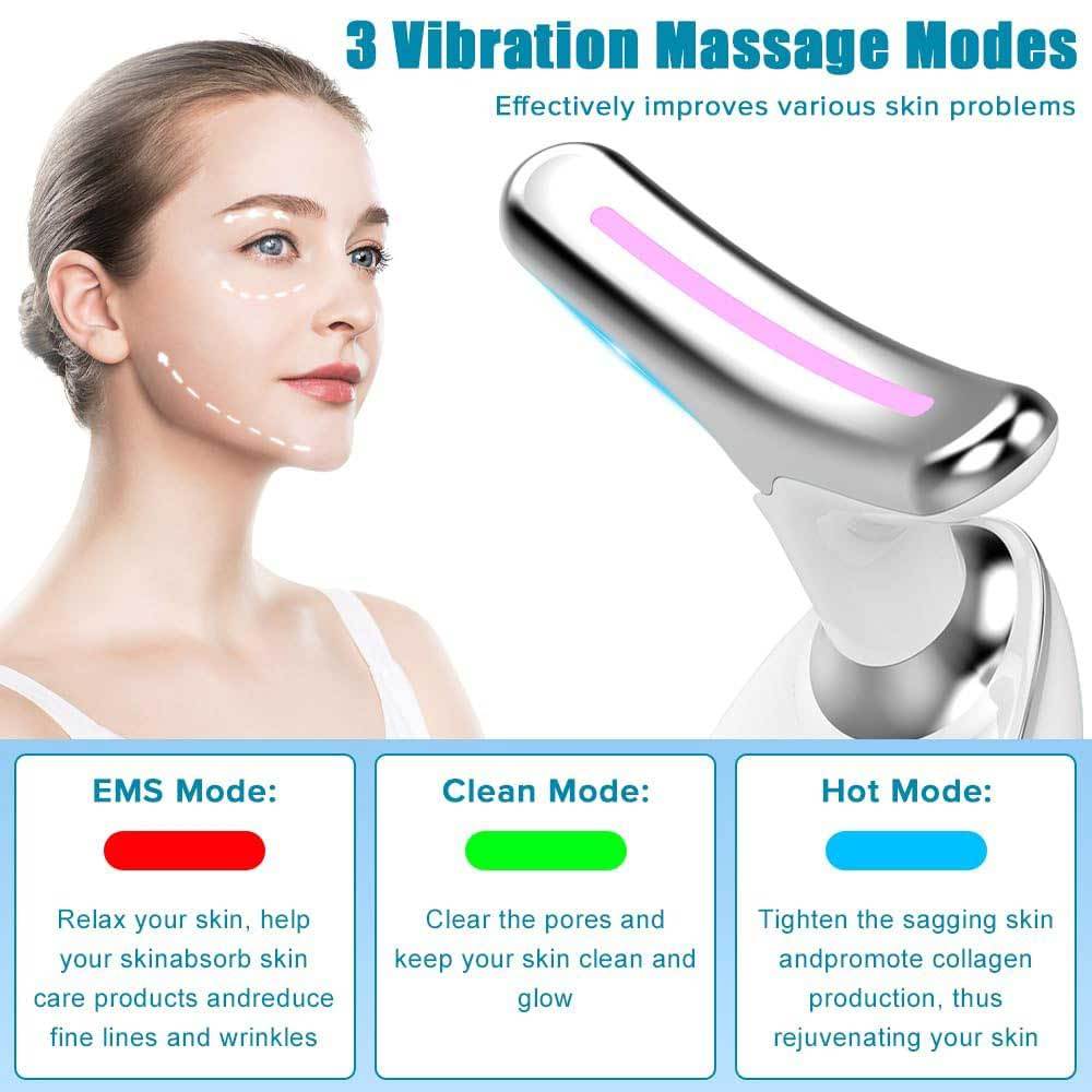 3-Color LED Face & Neck Sculpting Massager - Image 2